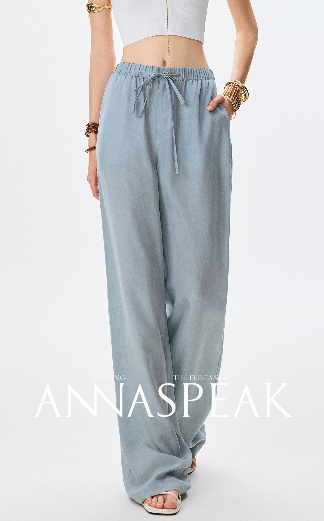 ANNASPEAK silk old money style suit set-NONY.