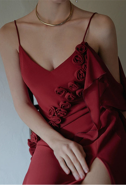 GOUDIN light sleeveless birthday party dress-DRA.