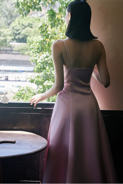 GOUDIN suspenders long high-end light luxury evening dresses -GIN.