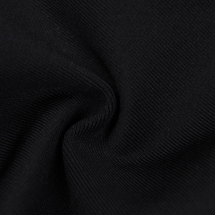 DOLLY Elegant Black Off Shoulder Feather Tube Top Long Slim Fit Dinner Dress-LILIAN