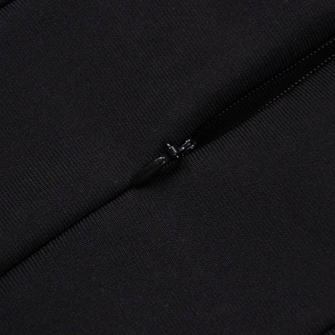 DOLLY Elegant Black Off Shoulder Feather Tube Top Long Slim Fit Dinner Dress-LILIAN