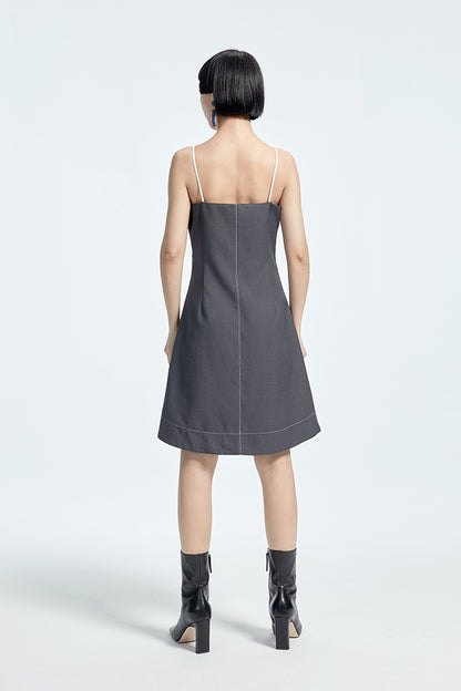TINY IN bra embellished slip cinched waist slim small sexy dress - CIA
