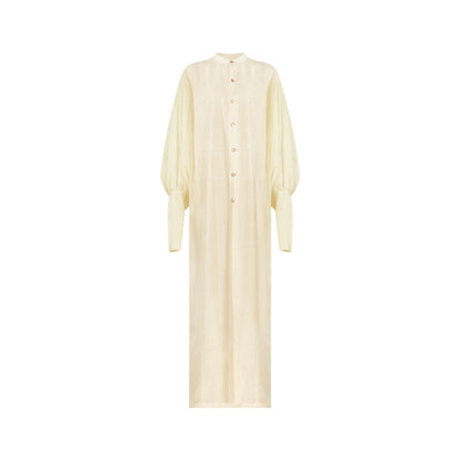 TUYUE round neck spliced holiday robe- RAPHIE.