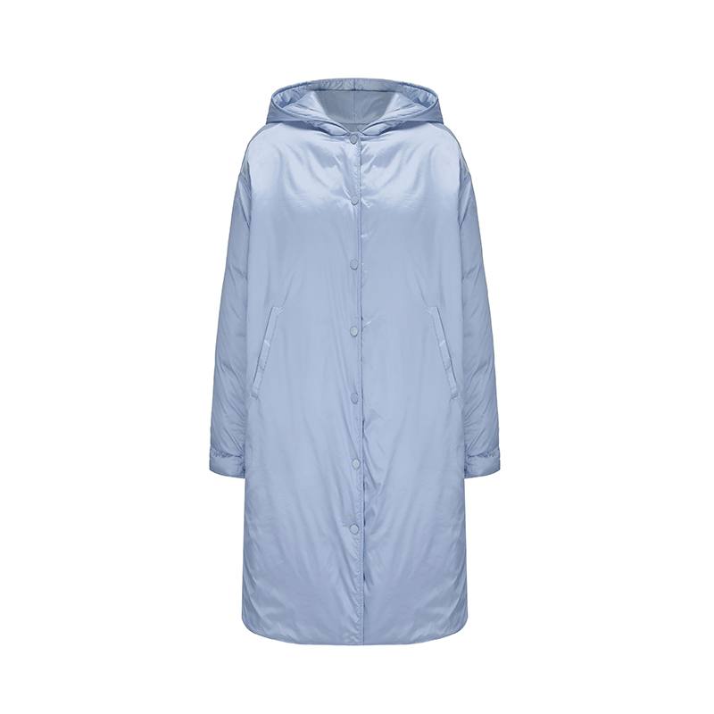 ATELIER MISS LU Glacier Blue Long Hooded Cotton Suit - GRACE