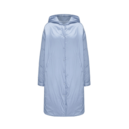 ATELIER MISS LU Glacier Blue Long Hooded Cotton Suit - GRACE