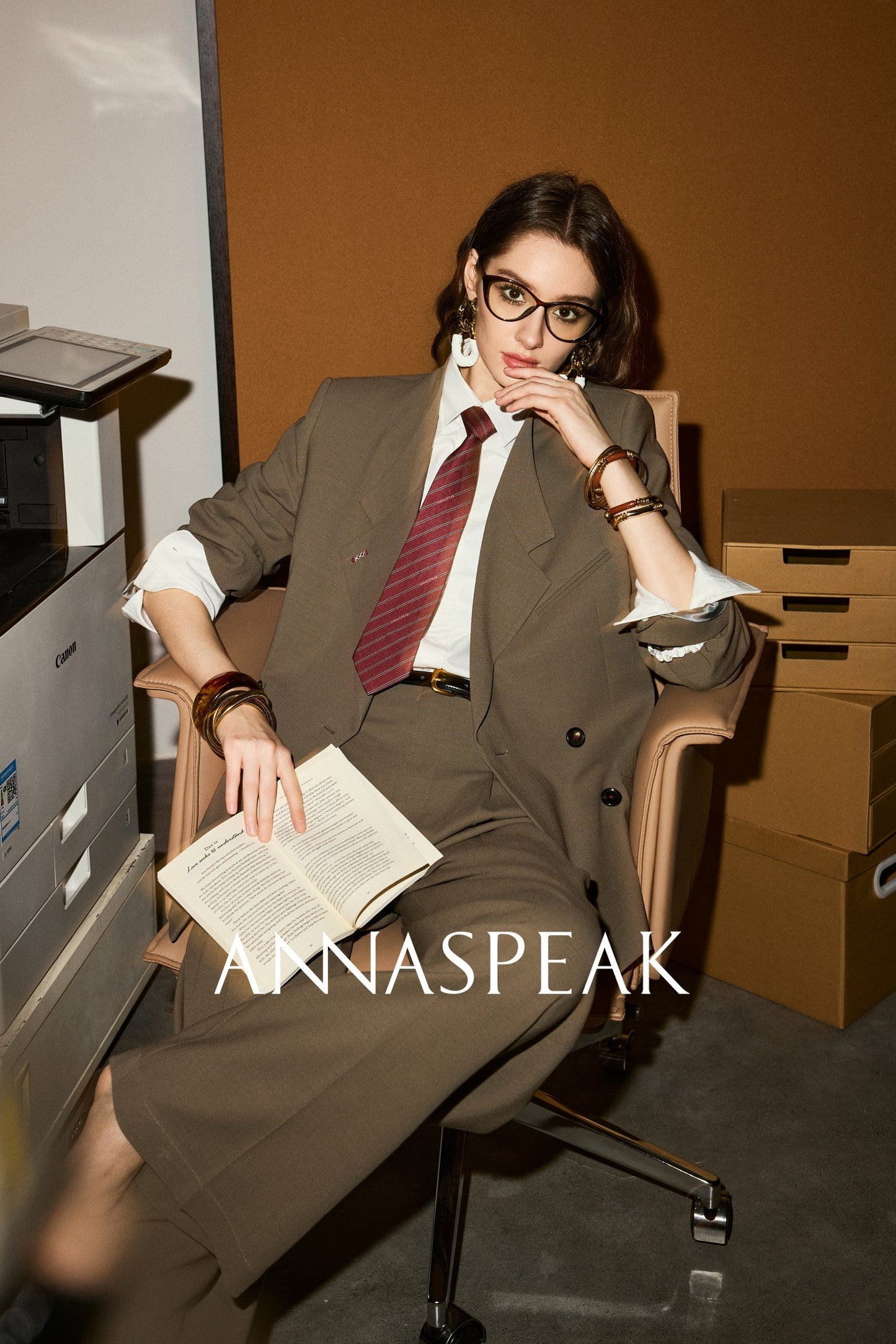 ANNASPEAK  Red wool trousers and wide-leg pants-LATAN.