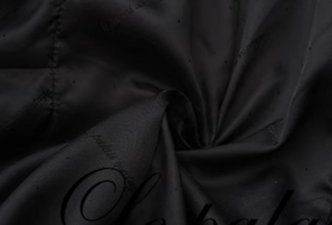 Le Palais Vintage  large skirt black woolen coat-KIA