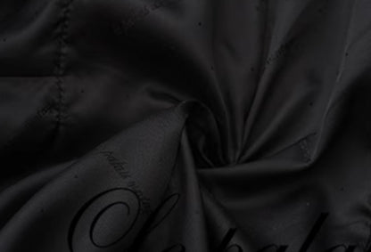 Le Palais Vintage  large skirt black woolen coat-KIA