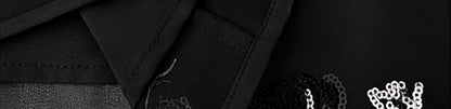 HECO Chinese Style Water Drop Neck Shoulder Embroidered Dress - SWEAT.