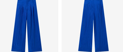 COMME MOI women's high-waisted wide-leg pants-THADUS.