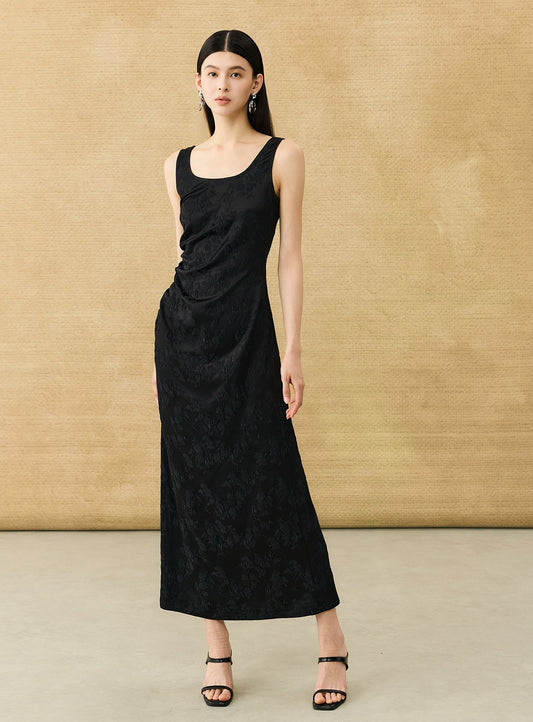 HECO Chinese Style Acetate Shirder Dress - LOLA.