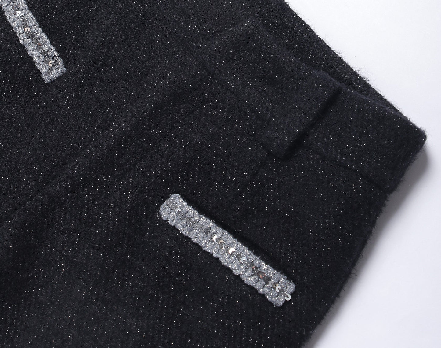 WANGXO | Milky Way Meteor Tweed Hand-Woven Two-Piece Outfit Set-NORA.