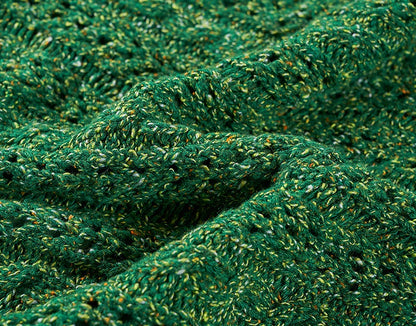 COMME MOI Lv Yan designer spring new women's beaded tassel cut-out knitted skirt - DAISY.