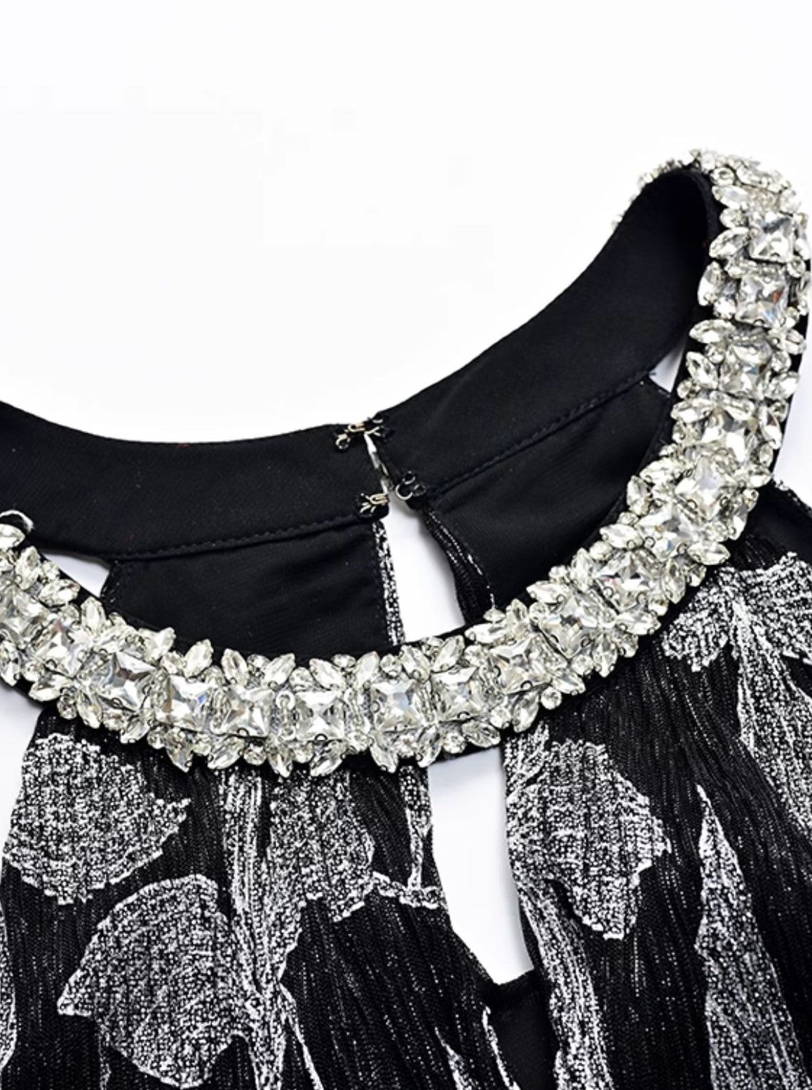 YES BY YESIR | Fire Tree & Silver Flower Halterneck Dress - ZARELIA.