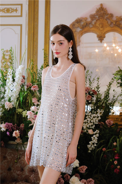 Wardrobes by Chen Luxury Diamond Drop Tassel Earrings-Moyo