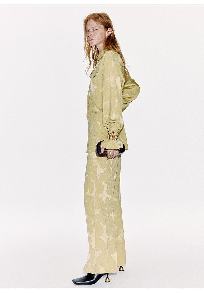 ATELIER MISS LU New Chinese Texture Acetate Waist Top - SIDNEY.