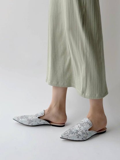 B-FEI sequin French pointed toe women's mules-TAKA.