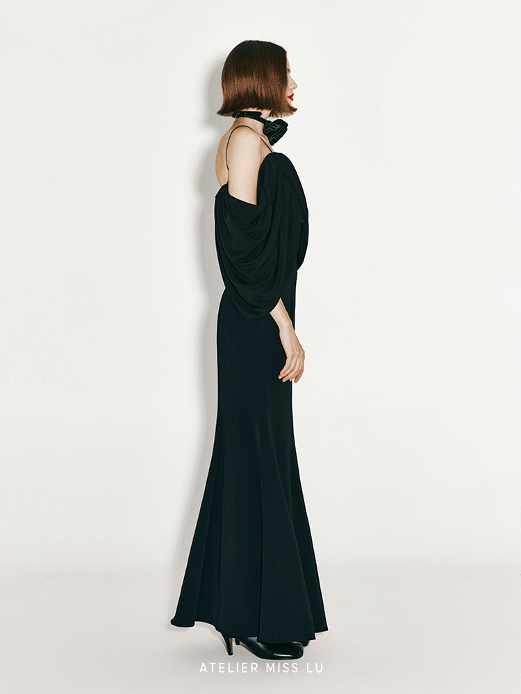 ATELIER MISS LU Drap Design Off-the-Shoulder Camisole Top - JASON.