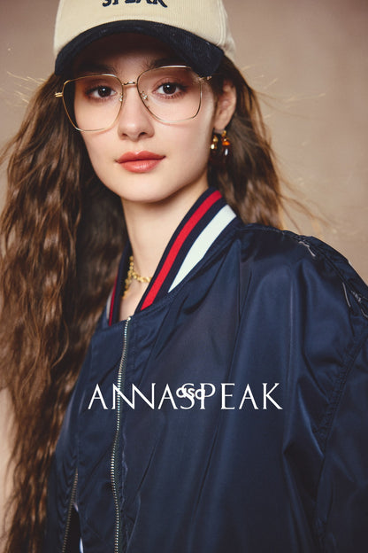 ANNASPEAK collar bomber jacket-ELI.