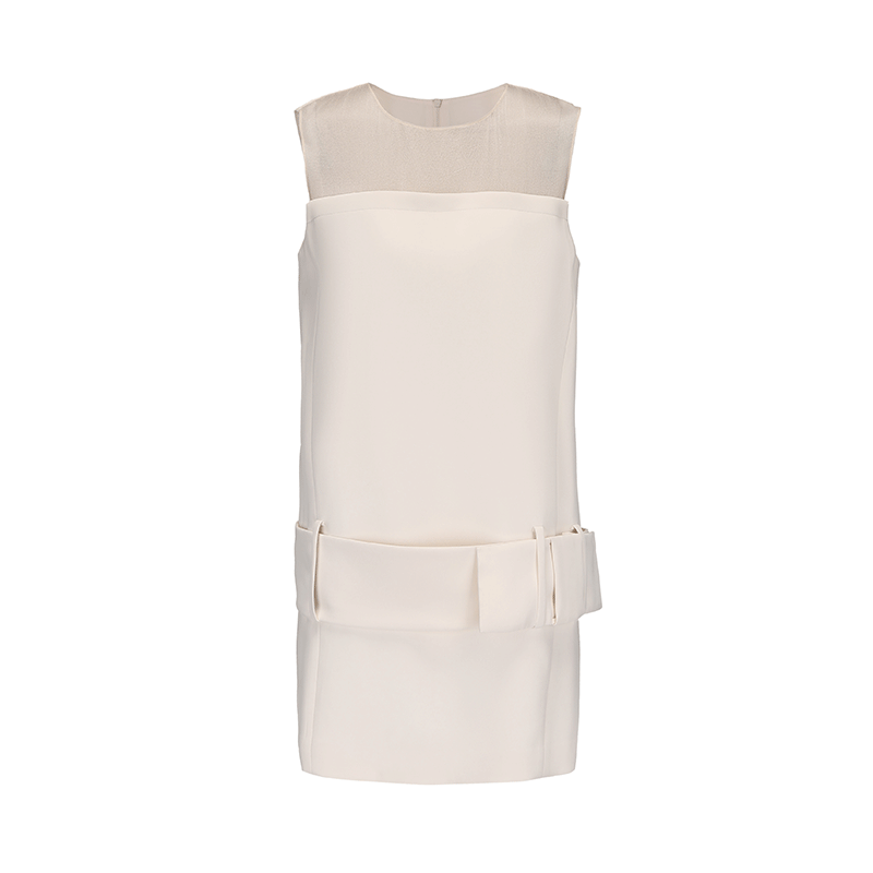 ATELIER MISS LU spring and summer Ribbon Sash Tulle Dress - DESTINY