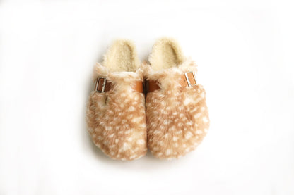 B-FEI fur handmade flat half flip-flops-YUJI.