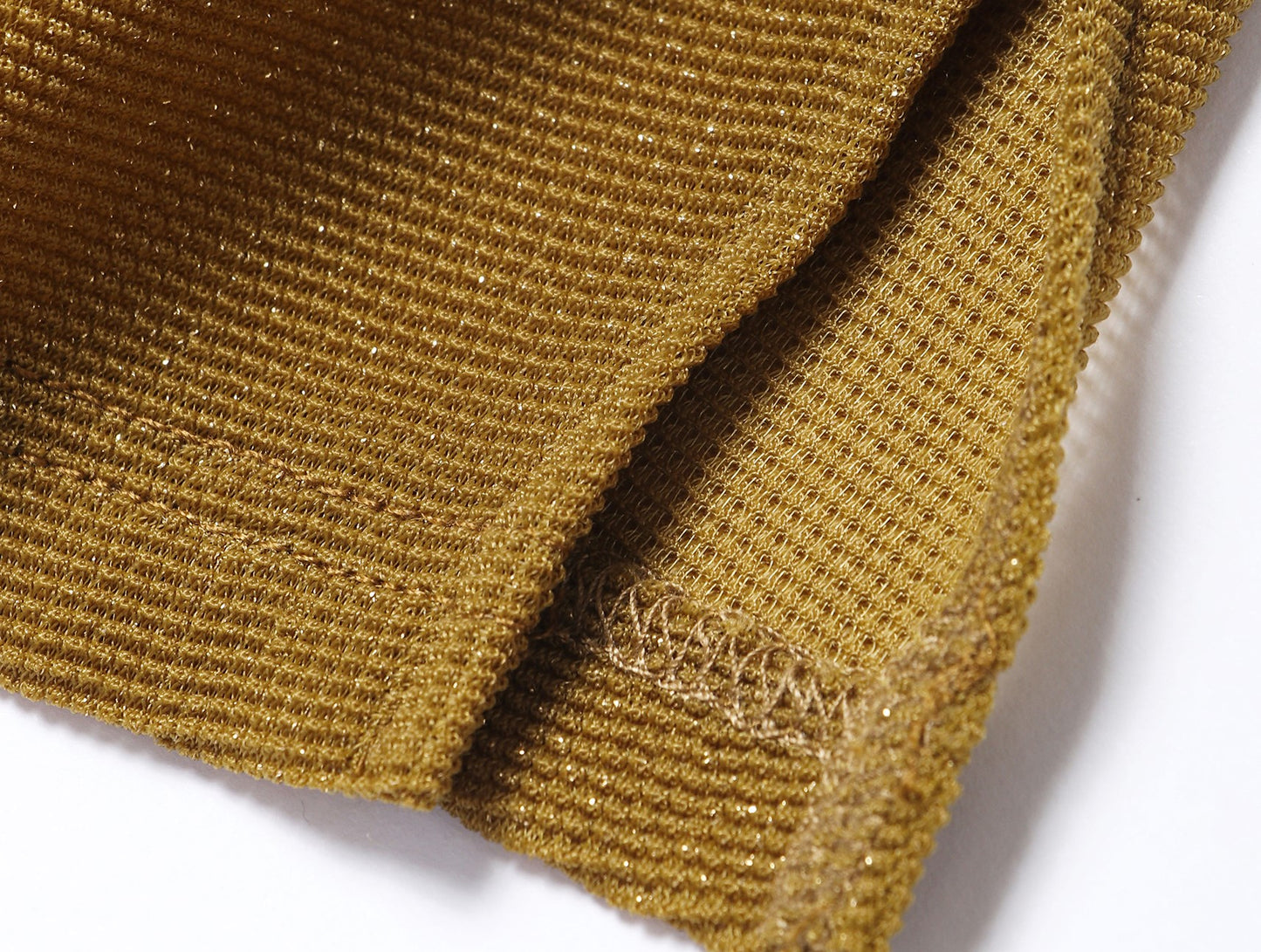 WANGXO | Xinghai Bright Silk Knit Swing Collar Metal Chain Top- LILA.