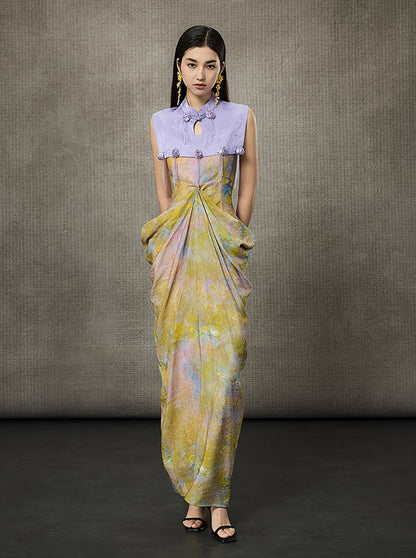 HECO Stacked Layered Midi Long Slip Dress  - KING.