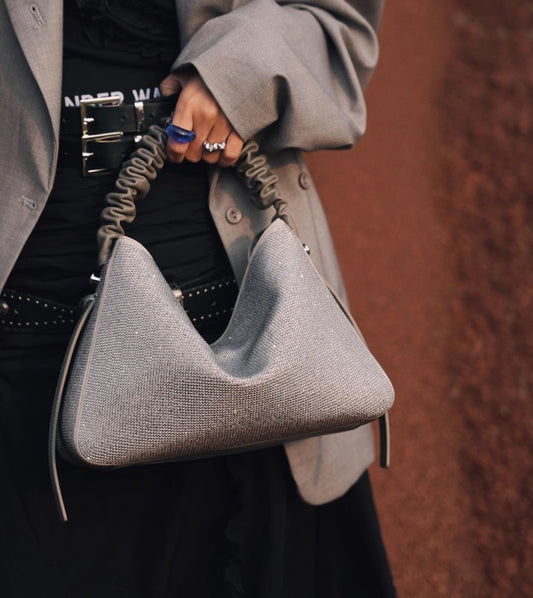 IUBALLET Chic Yamano Shoulder Grey Bag - LEAF.