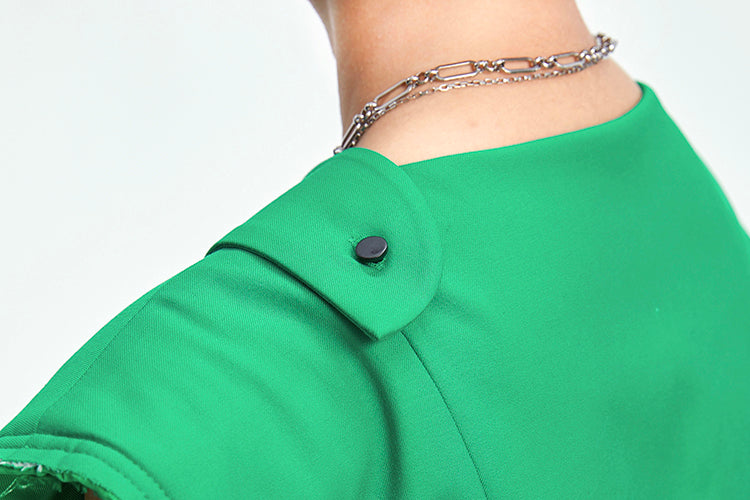 TINY IN misaligned collar silhouette midi vest women's suit -DODO