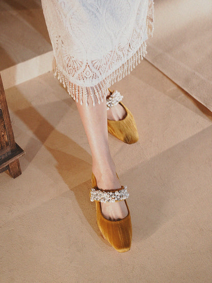 PJJUU Mary Jane Strap Flat Shoes  - FORMA.