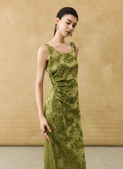 HECO Chinese Style Acetate Shirder Dress - LOLA.