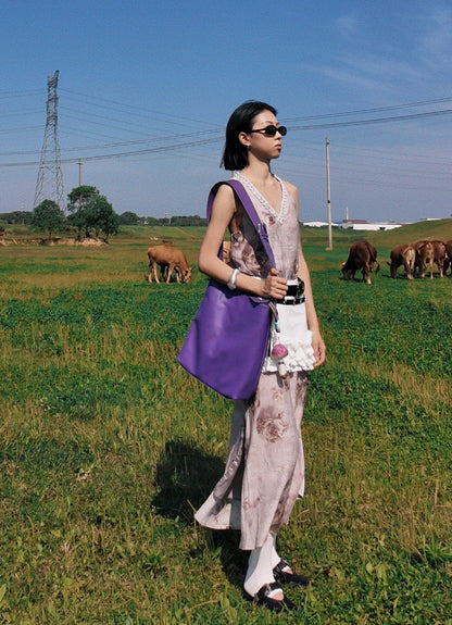 IUBALLET Gentleman's Pocket Top Layer Cowhide Large Capacity Tote Bag - EZEKIEL ?