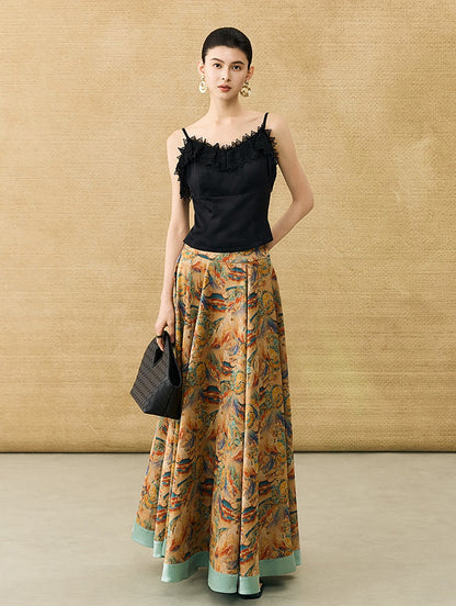 HECO Chinese High-end Acetate Lace Splicing Camisole - ZEPH.