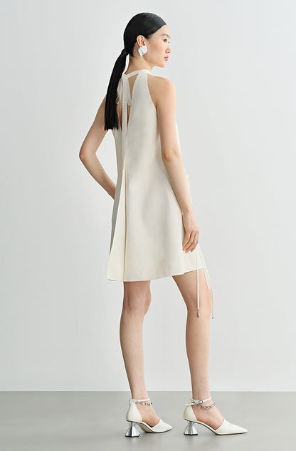 COMME MOI Lv Yan Designer Summer New Dribble Halterneck Dress Set - POSEY.