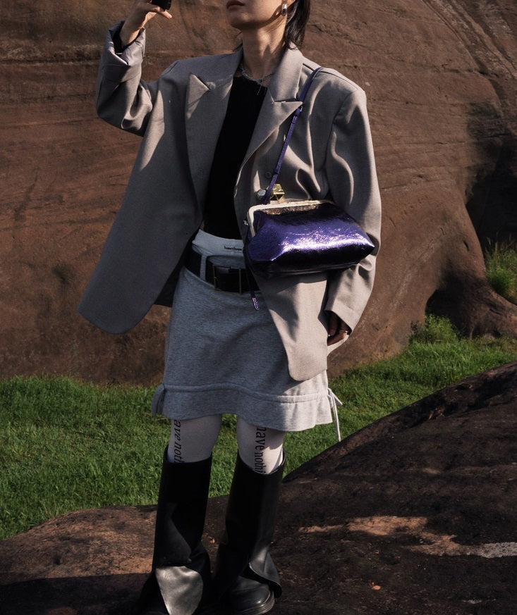 IUBALLET Star Rail Buckle New Mouth Gold Bag - LOVE.