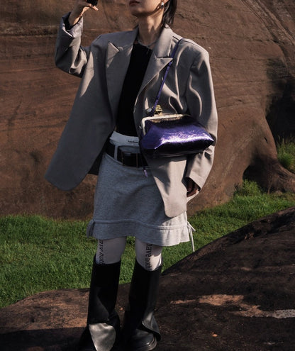 IUBALLET Star Rail Buckle New Mouth Gold Bag - LOVE.