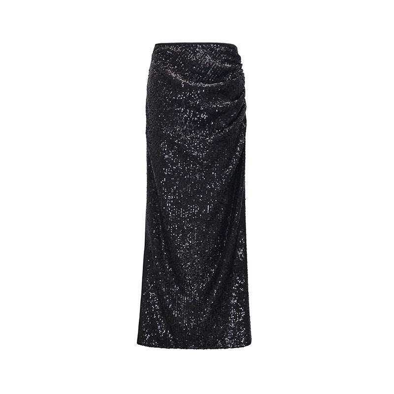 M essential Mackay designer  silk velvet two-dimensional fish algae curtain beaded collar - BEAUTY.