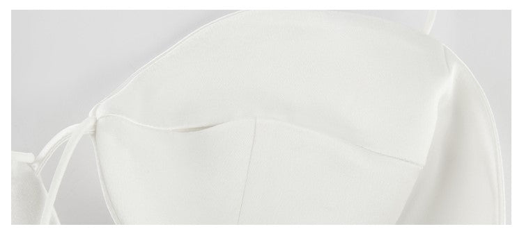 MAYALI strap mold bandeau light luxury black white light luxury bra bustier - Model