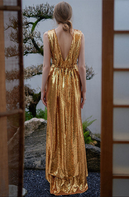 GOUDIN backless small evening dress-JAWA.