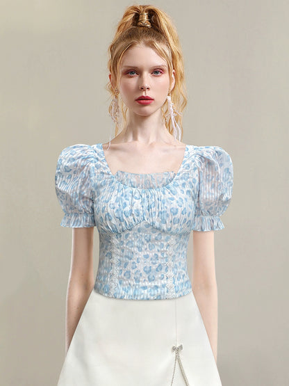 CHECOCRE Stubble guest French temperament court style design top -UNICORN.