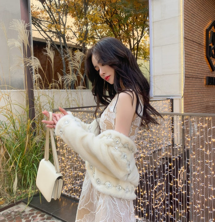 Wardrobes by Chen Elegant White Sleeveless Couture Lace Wedding Dress-Noa