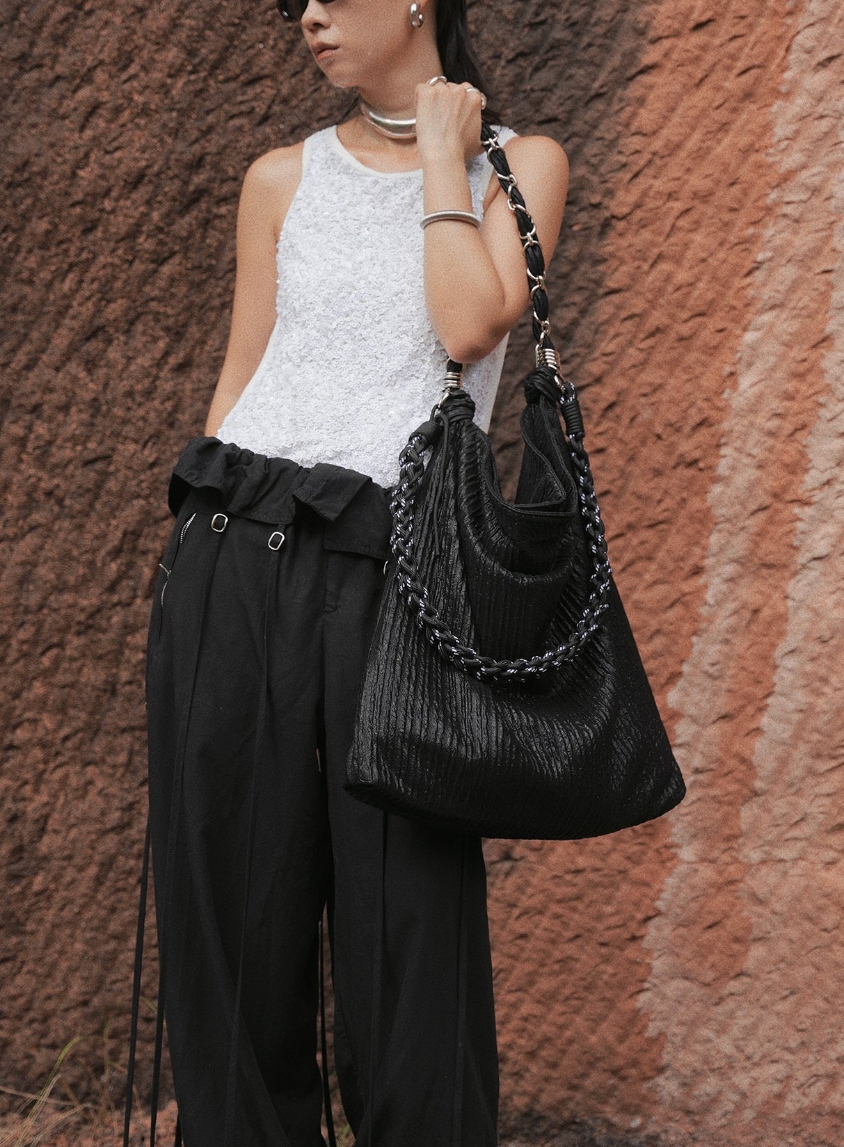 IUBALLET Mukaino new hobo tote large capacity shoulder bag - TWITCH.