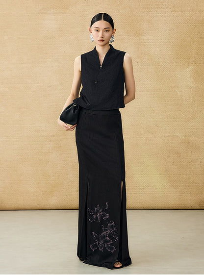 HECO Chinese Style Shoulder Sleeveless Top - GRACE.