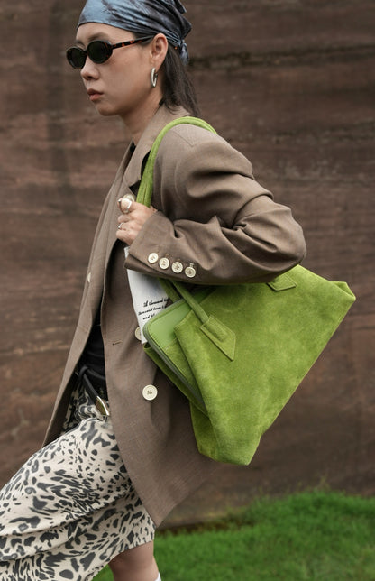 IUBALLET Free Growth: New large-capacity tote leather shoulder bag - MUSIC.