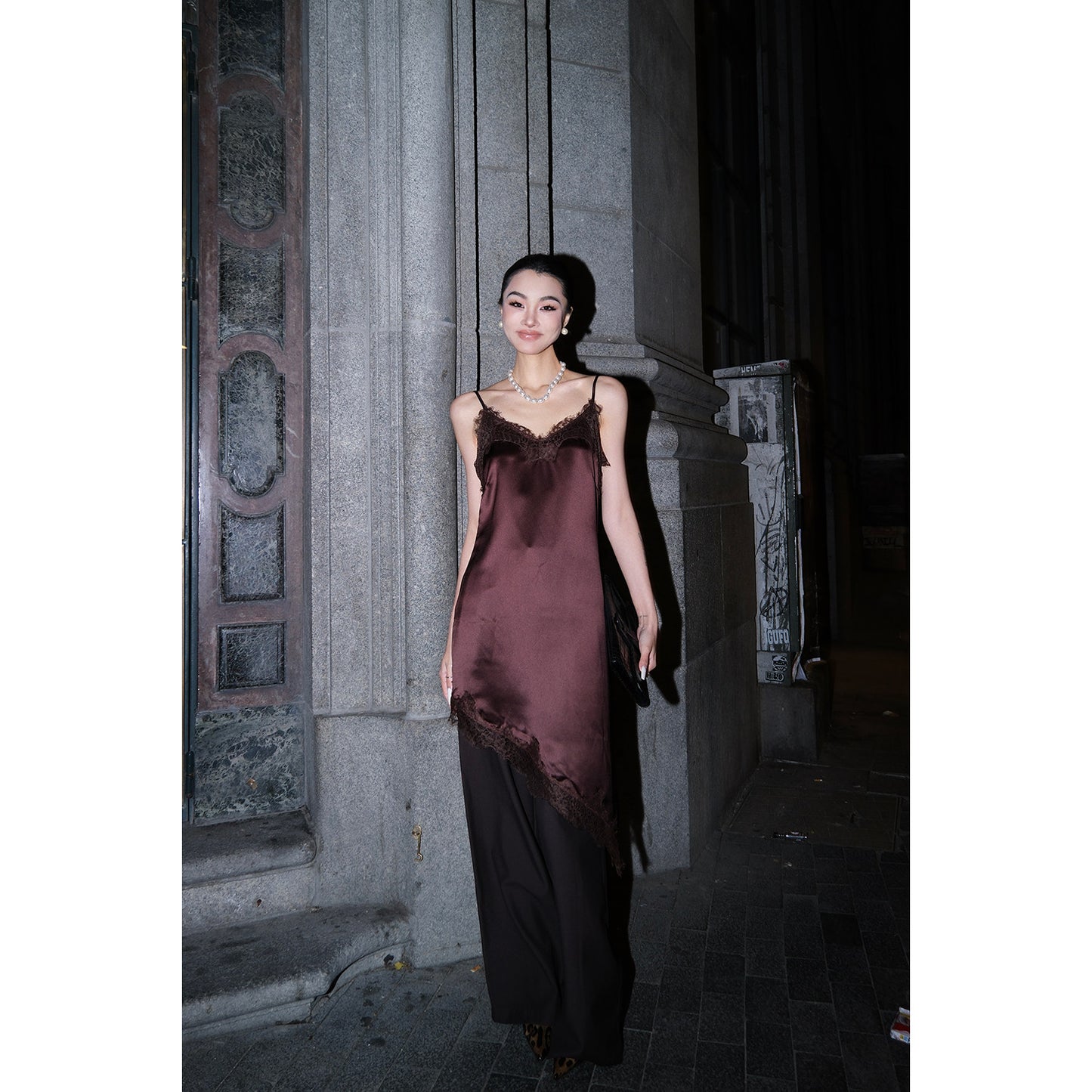 MEI SANGUAN Double-Breasted Suit, Lace Dress & Slacks Set - CLIO