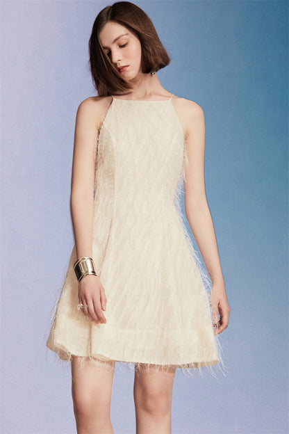 PURITY Feather Fluttering Light flowers, camisole dress- Amana