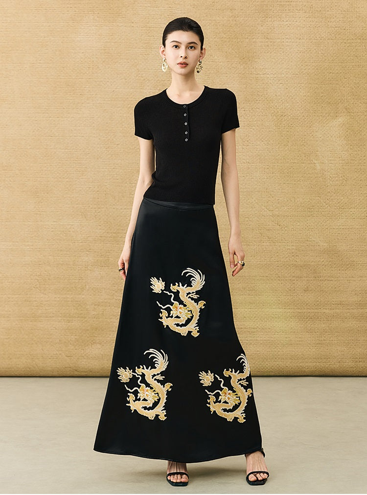 HECO Chinese Versatile Breathable Shoulder Short Sleeve T-Shirt - CEAS.