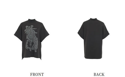 ZHUCHONGYUN dragon designed short-sleeved top-HUGH.