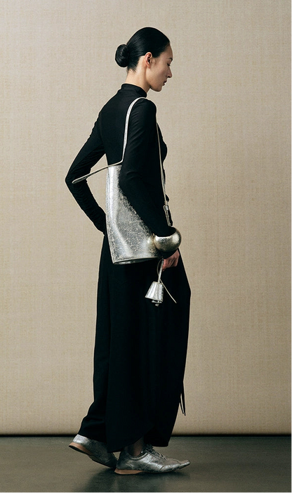 ZHUCHONGYUN loose cocoon-shaped three-dimensional cut wide trousers - FEYRE.