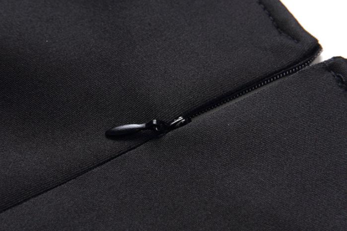 DOLLY Elegant Retro Style Crew Neck Sleeveless Slim Fit High Waist Dinner Dress-KIRSTEN